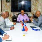 Patrick Delatour en mission à Jacmel pour préparer la visite du Président colombien Gustavo Petro